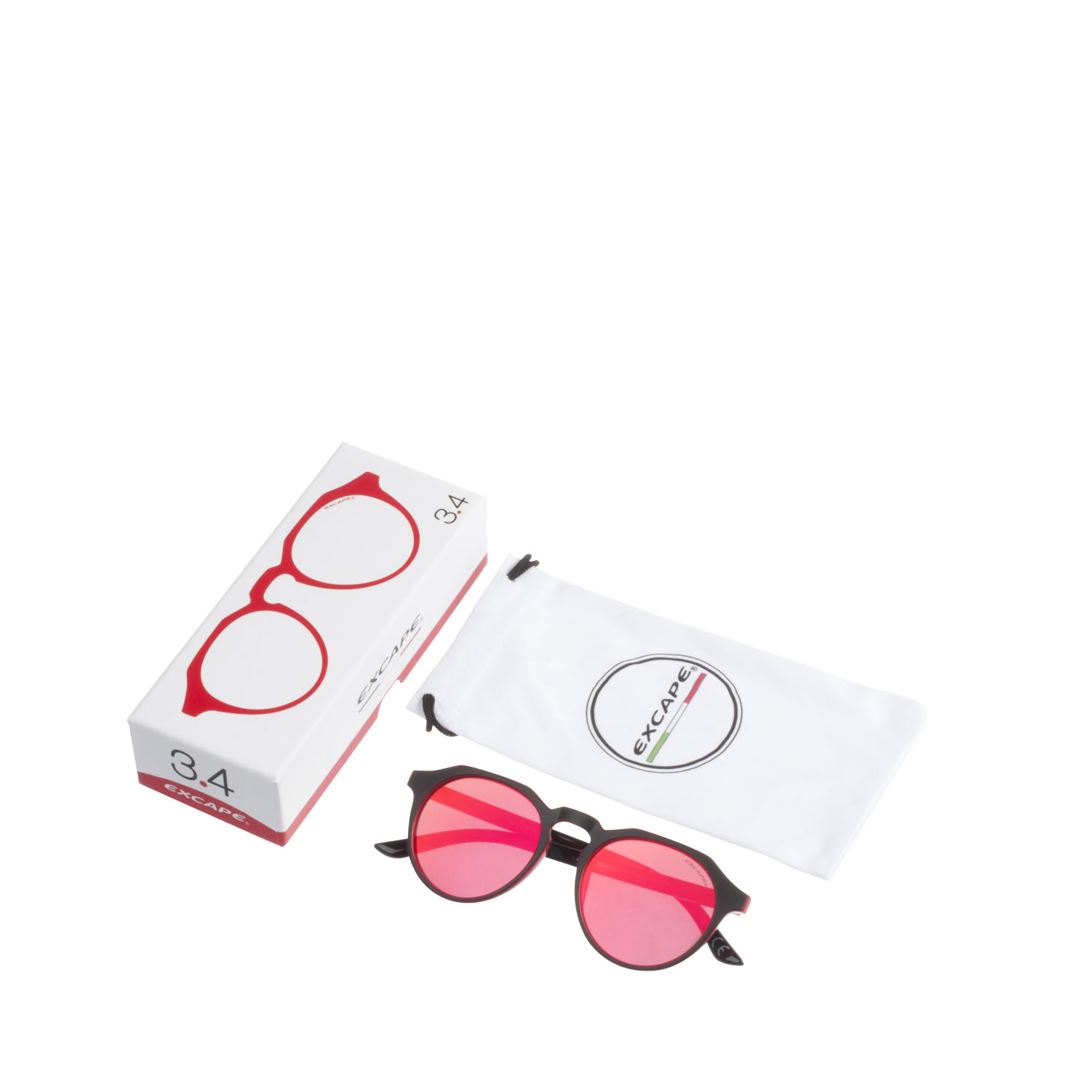Occhiali da sole 3.4 Excape Protezione UVA e UVB uomo donna specchio