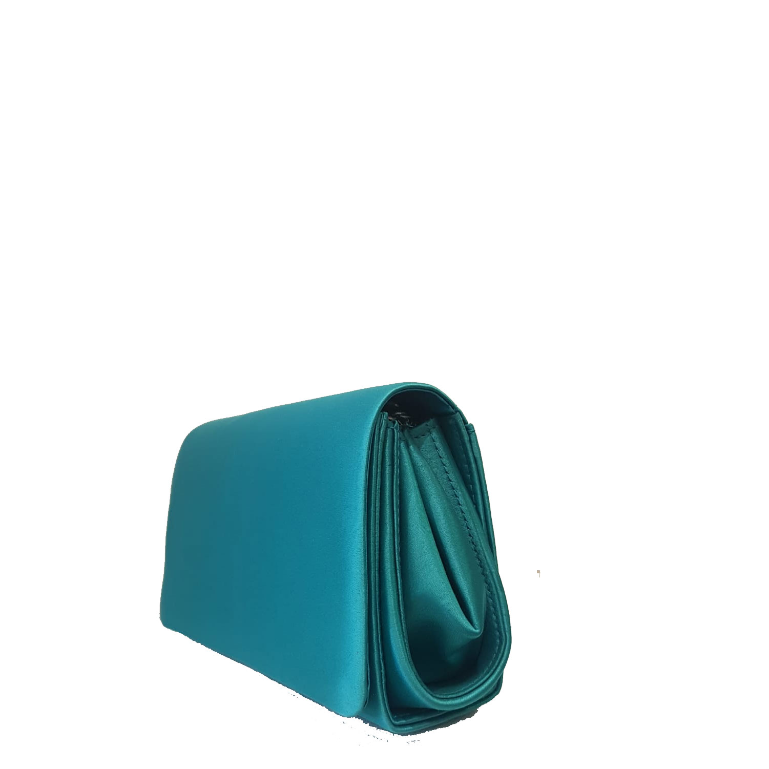Pochette donna cerimonia - Anna Cecere - elegante in raso Verde
