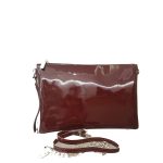 Borsa donna a mano e a tracolla Bordeaux Lucida Made in Italy - immagine 3