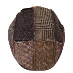 Cappello Coppola Uomo Alfonso D'Este Patcwork British Marrone Senape - immagine 6