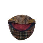 Cappello Coppola Uomo Alfonso D'Este Patcwork British Marrone Senape - immagine 3