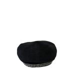 Cappello Coppola donna invernale Alfonso D'Este Nero/Pied de Poule lana Pelliccia - immagine 4