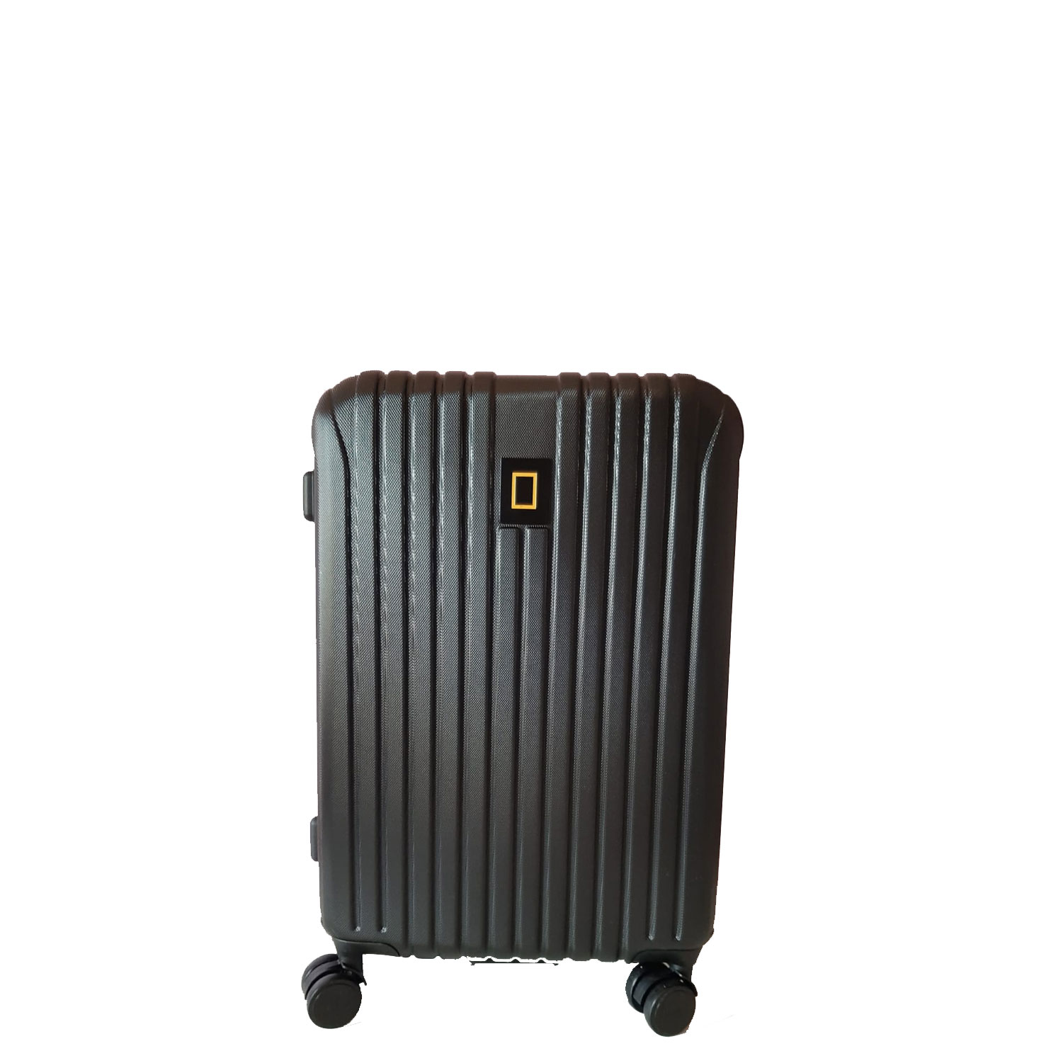 Valigia media - National Geographic Nera Trolley rigido 4 ruote in ABS TSA