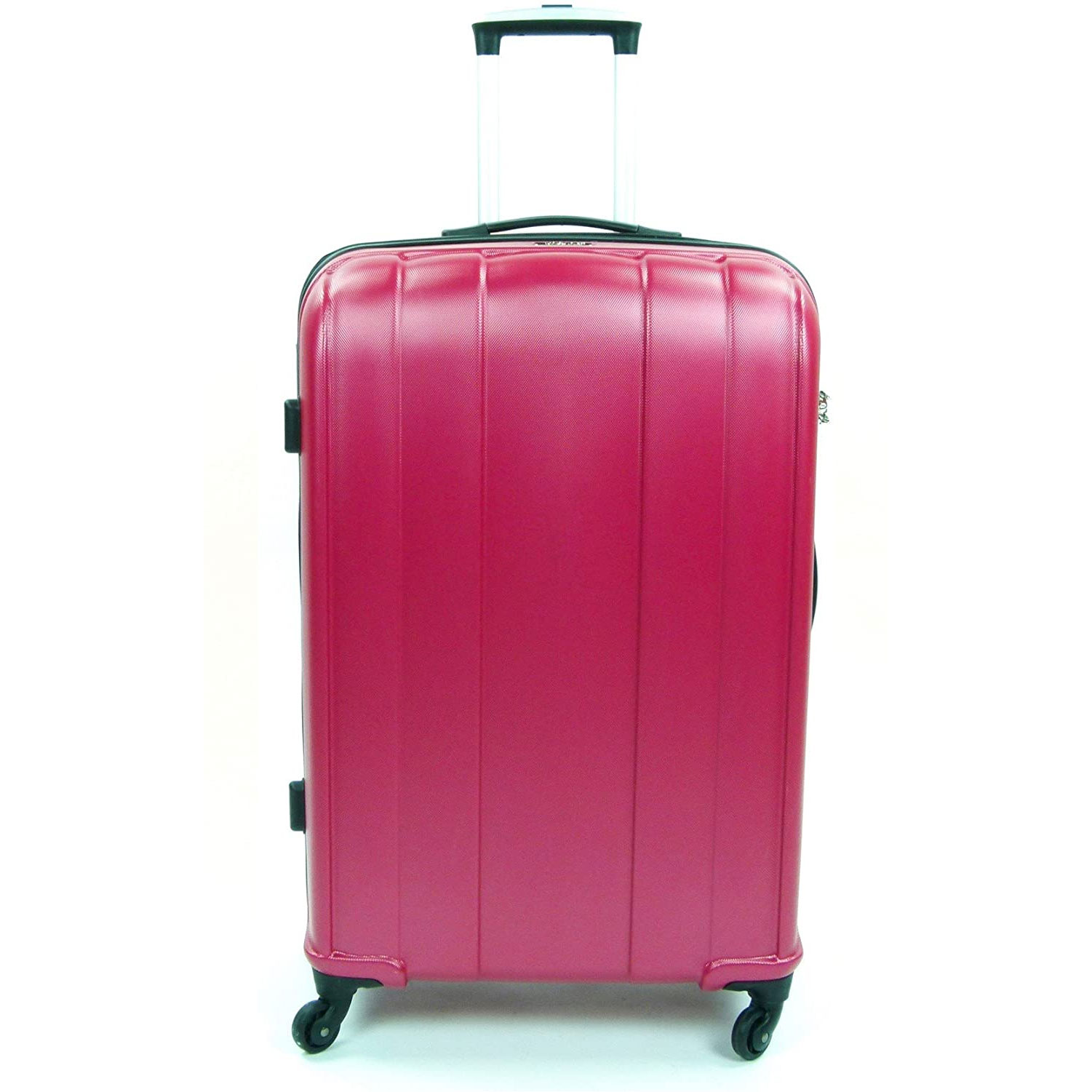 Valigia Grande - Jaguar Trolley rigido Rosso Cherry 4 ruote in ABS TSA