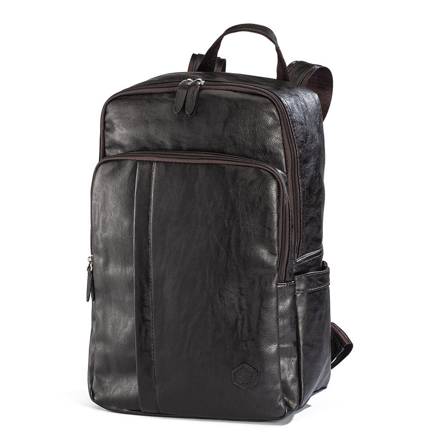 Zaino Uomo Pelle Lumberjack Marrone Grande spalla lavoro sport viaggio