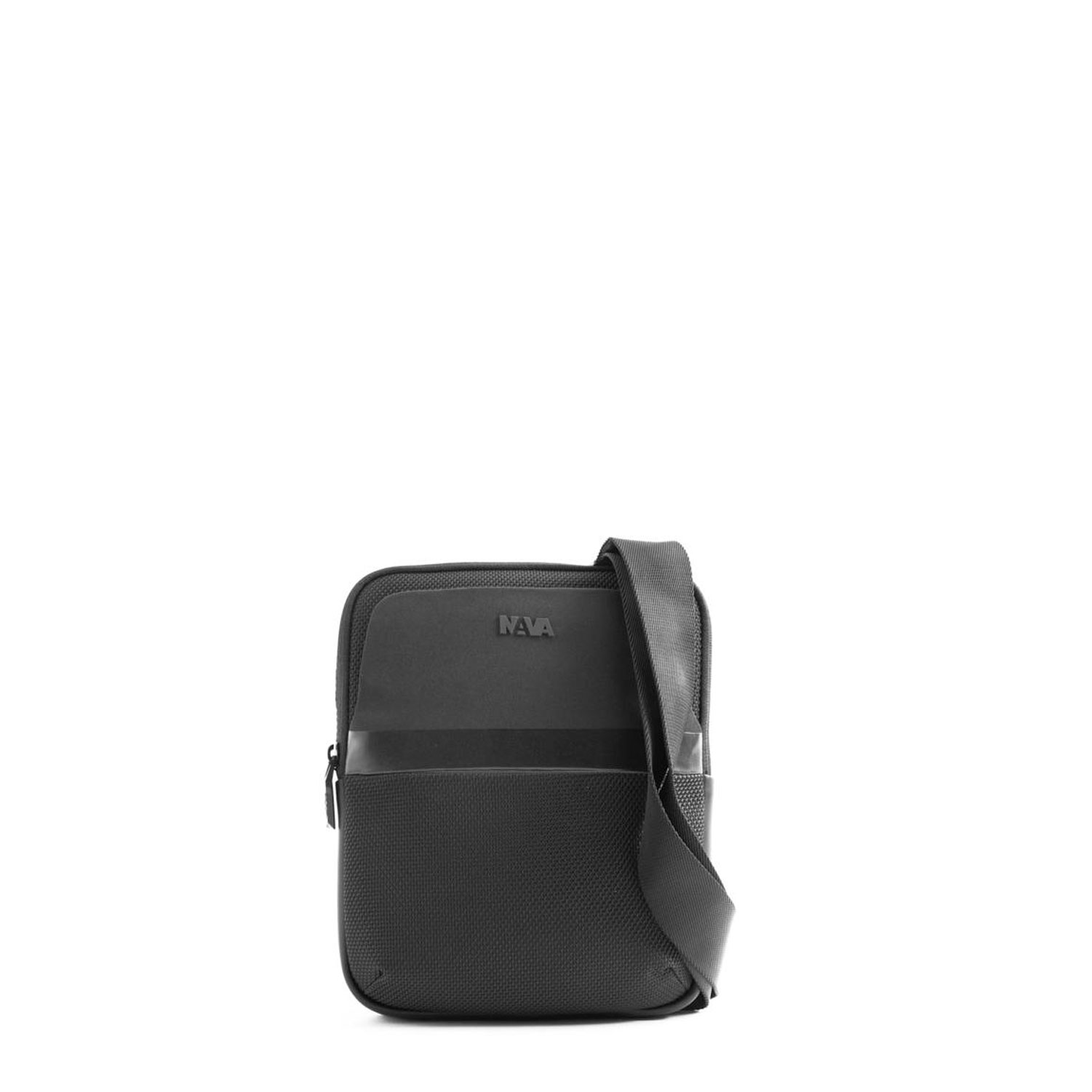 Borsello uomo Nava Design Nero Linea Aero Borsa a Tracolla 2 Comparti