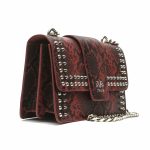 Borsa donna a tracolla con catena - 19V69 BY VERSACE - Rossa Stampa Pitone - immagine 3
