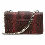 Borsa donna a tracolla con catena - 19V69 BY VERSACE - Rossa Stampa Pitone - immagine 4