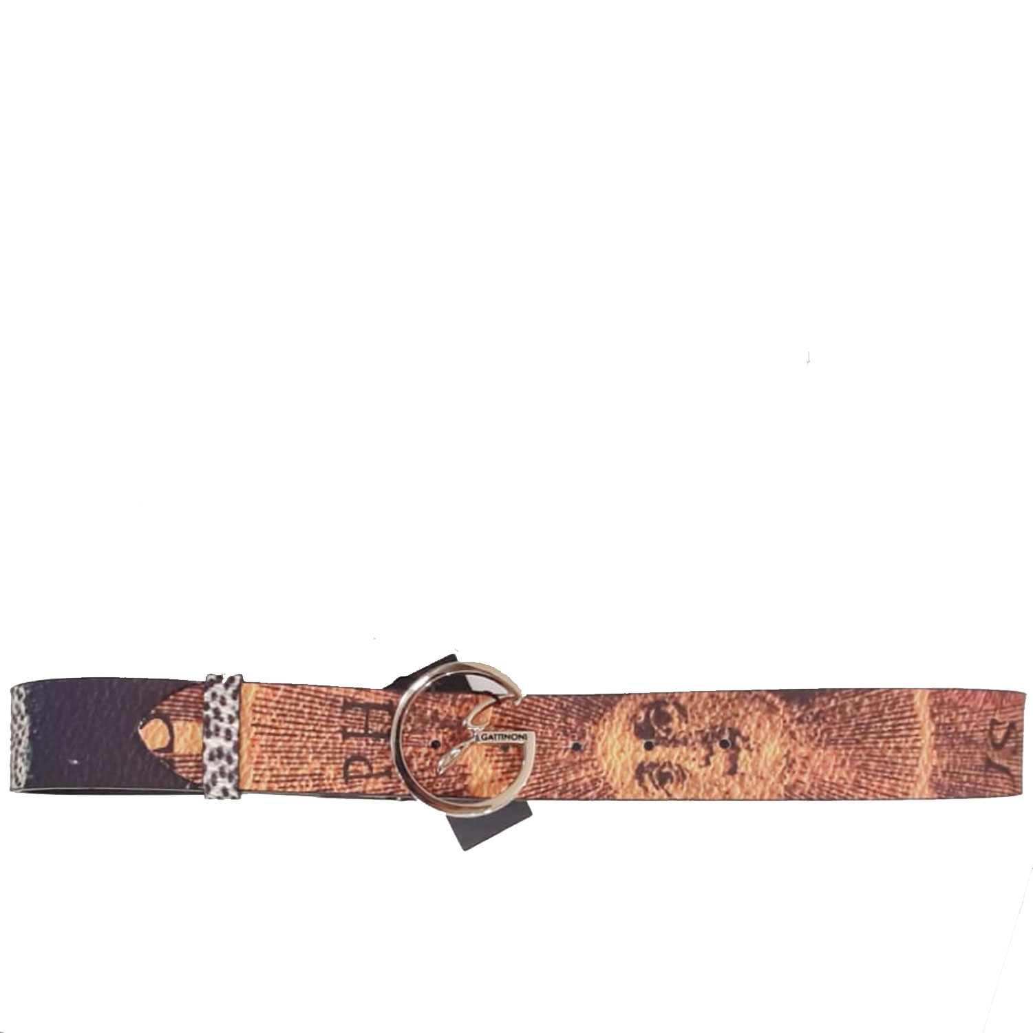 Cintura Donna Trasparente In Resina Con Fibbia Rotonda Oro O Argento - Lunghezza 102 Cm