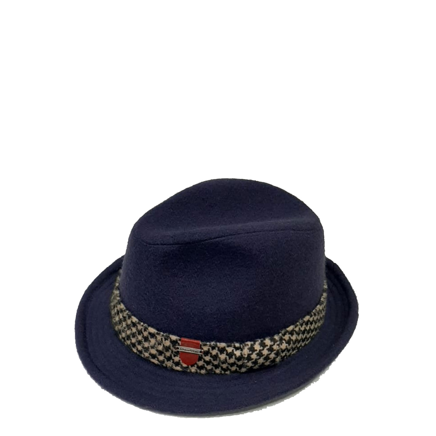 52 Cappello uomo - Alfonso D'Este - Trilby Blu Cobalto Feltro di lana 57 - immagine 1