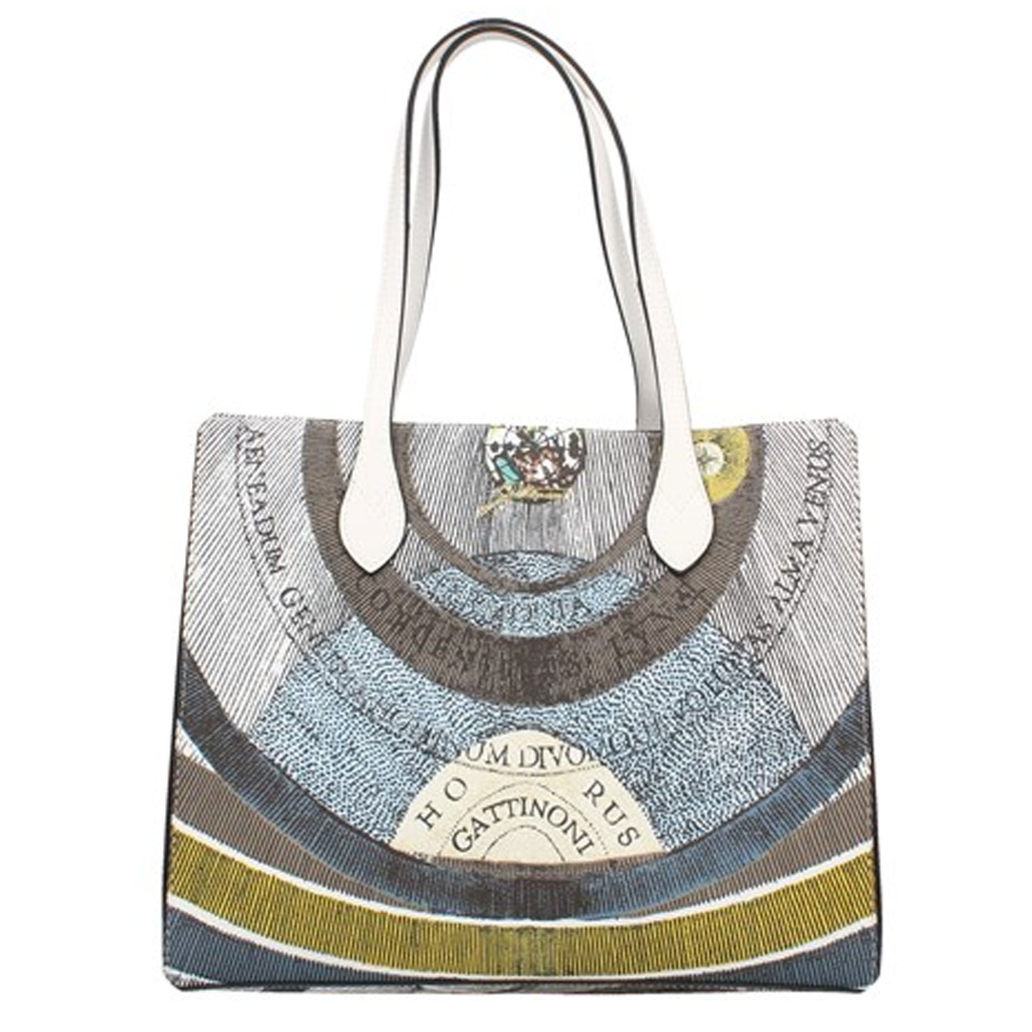 Borsa Gattinoni - Bianca E Nera Stampa Logo - Stock House Store's