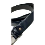 Cintura uomo - Rodrigo - in Pelle Spazzolato Blu Lucida 110/125 - immagine 4
