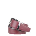 Cintura uomo - Rodrigo - in Pelle Reversibile Nero Bordò - immagine 4