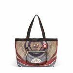 Borsa donna a spalla- Gattinoni Planetarium - Easy Chic Classic Nera Shopping Nylon con zip