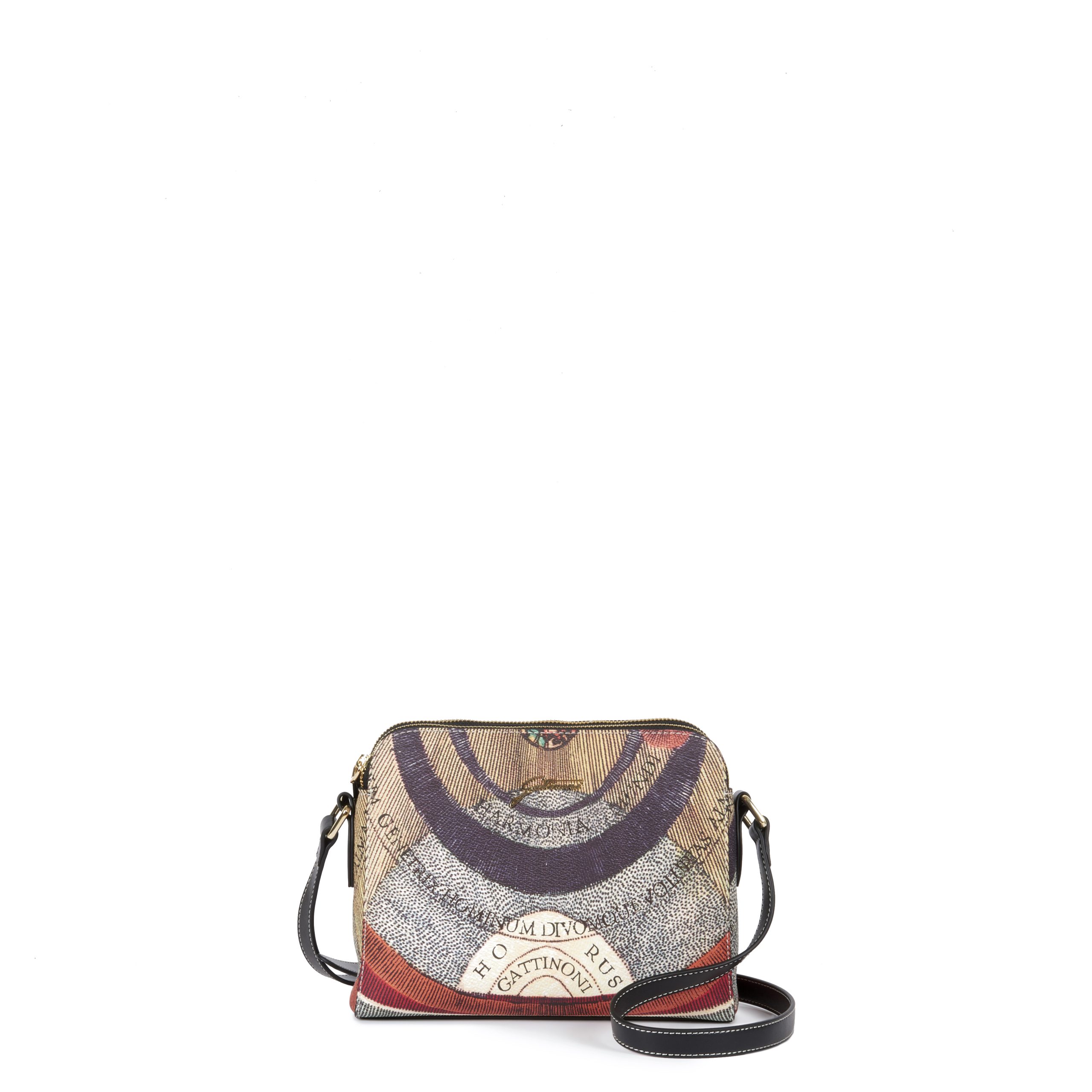 BIGPL6621WPQP26 Borsa donna a tracolla - Gattinoni Planetarium - Crossbody bag con doppia zip e tasca centrale Classico/Nero - immagine 1