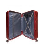 Trolley Valigia grande - Jaguar - Rosso Rigida Linea LUCKY In Abs - immagine 5