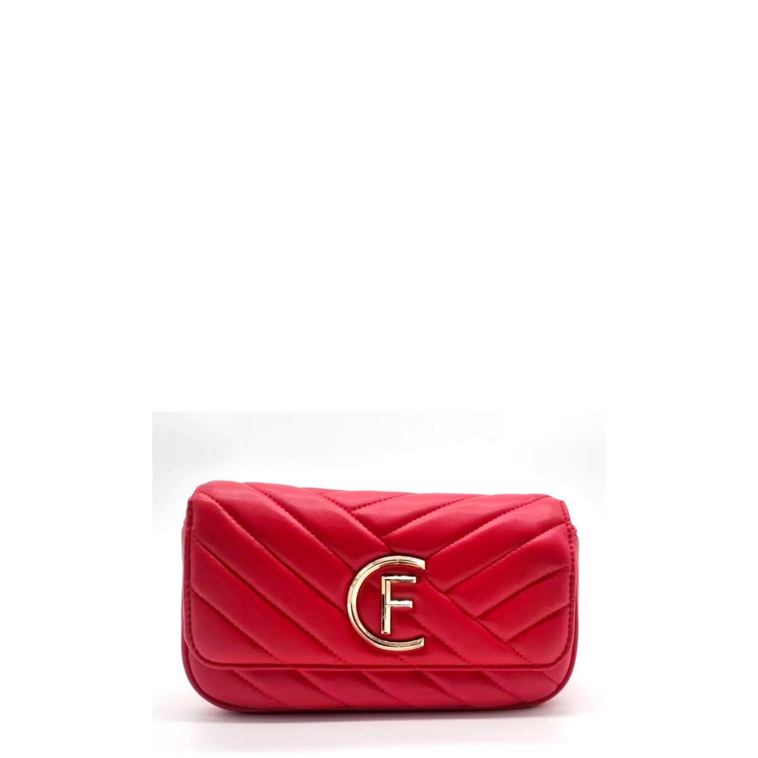 Borsa a spalla / tracolla da donna in vera pelle LILIANA, colore ROSSO