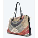 Borsa donna a spalla Gattinoni Planetarium Shopping Bag Classic Black - immagine 3