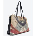 Borsa donna a spalla Gattinoni Planetarium Shopping Bag Classic Black - immagine 4