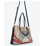 Borsa donna a spalla Gattinoni Planetarium Shopping Bag Classic Black - immagine 5