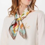 Foulard donna quadrato Anekke Muse Chiaro 70X70 cm - immagine 3