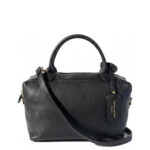 Borsa donna Bianca Borghesi Bauletto grande in Pelle Dark Vino - immagine 3