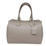 Borsa donna Bianca Borghesi Bauletto grande in Pelle Cappuccino BB2375