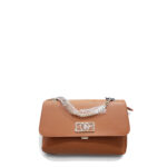 Borsa donna U.S. Polo Assn. Jones Chic Flap Crossbody con catena Arancione