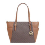 Borsa donna Michael Kors Marrone Charlotte Large