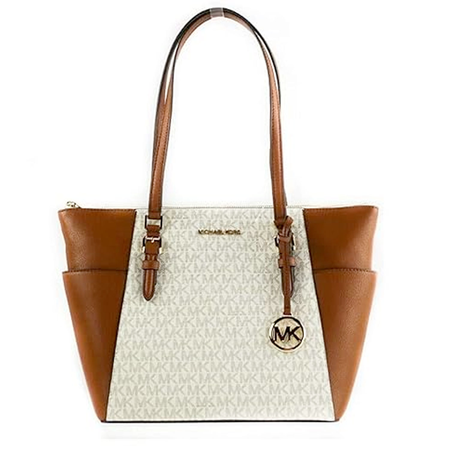 56 Borsa donna Michael Kors Charlotte Large Vaniglia - immagine 1