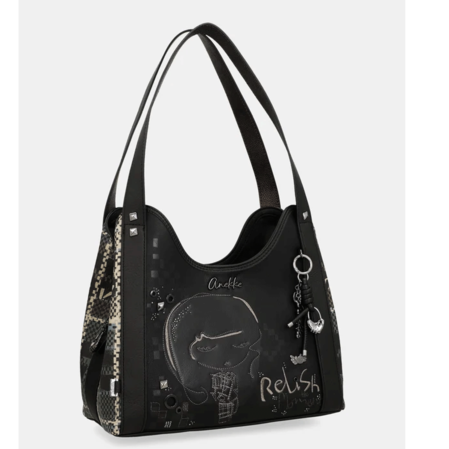 16 Borsa donna a spalla Anekke Shopping grande Iron - immagine 1