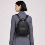 Zaino donna Bianca Borghesi in Pelle Nero - immagine 4