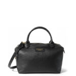 Borsa donna Bianca Borghesi Bauletto grande in Pelle Nero