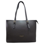 Borsa donna a spalla Bianca Borghesi Shopper in Pelle Testa di Moro