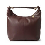 Borsa donna Bianca Borghesi Sacca Monospalla in Pelle BB3094 Dark Vino