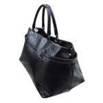 Borsa donna a mano Bianca Borghesi con tracolla in Pelle Pacino Nero - immagine 2